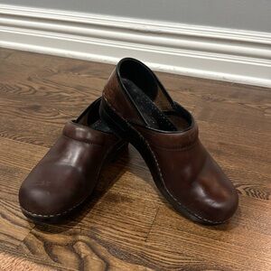 Dansko Brown Leather Clogs